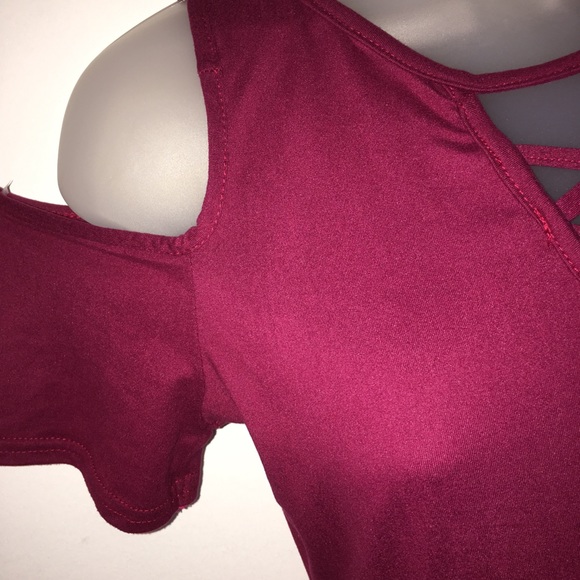 Love short Sleeve Casual cold Shoulder Tunic Dress - Picture 4 of 8